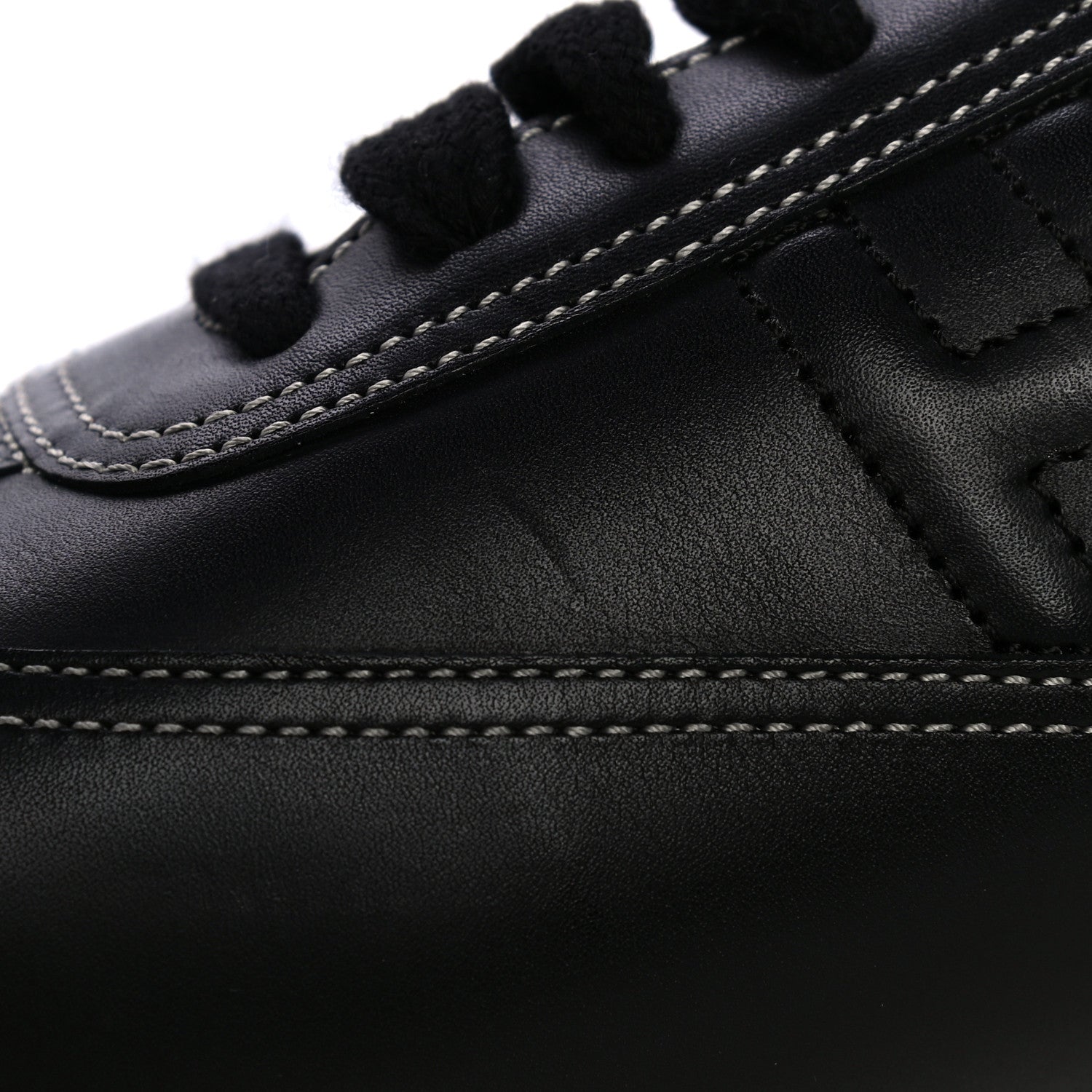 Hermes Calfskin Womens Quick Sneakers 38 Black 16 of 19