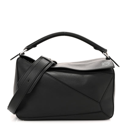 Loewe Calfskin Medium Puzzle Bag Black 1 of 13