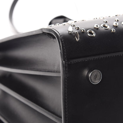 Saint Laurent Calfskin Perforated Bandana Studded Small Sac De Jour Black 13 of 16