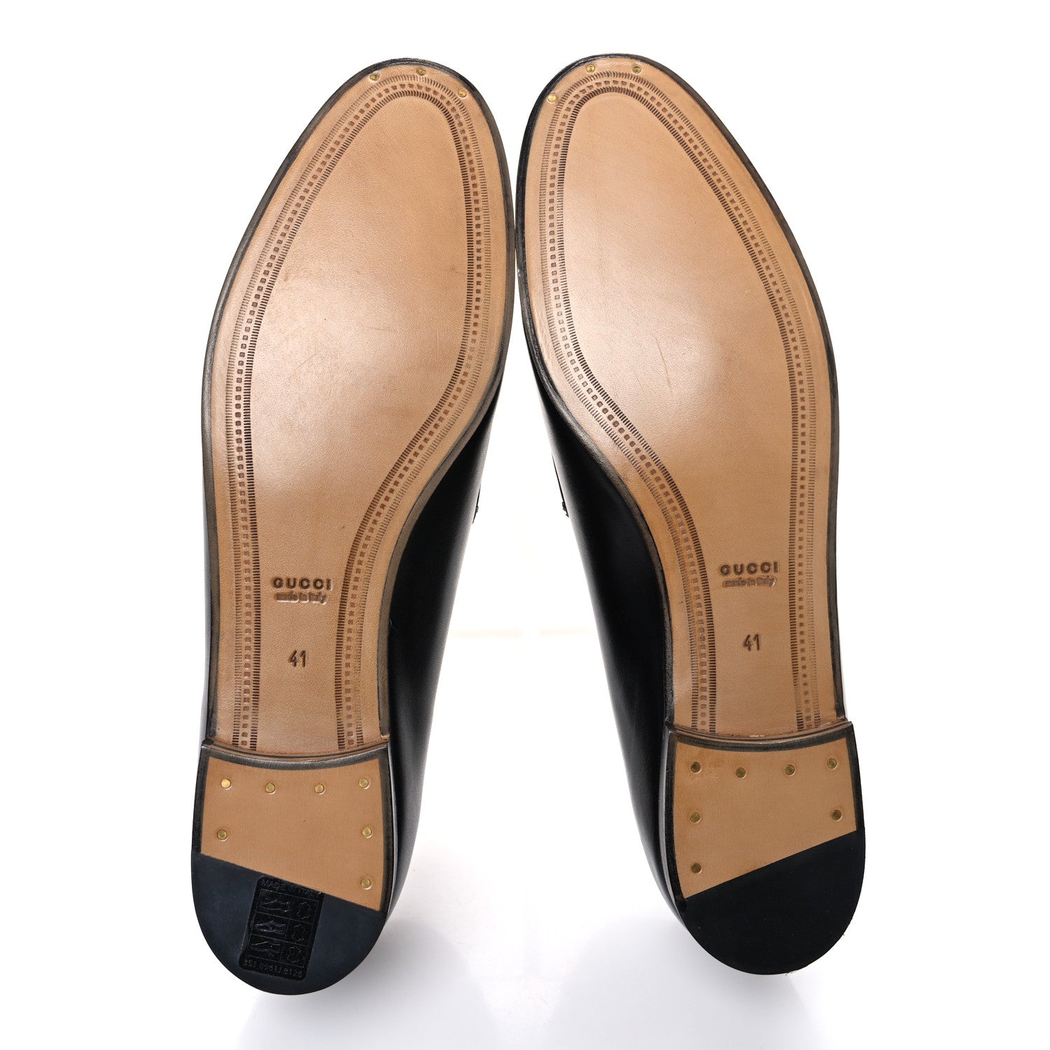 Gucci Calfskin Womens Jordaan Loafers 41 Black 7 of 11