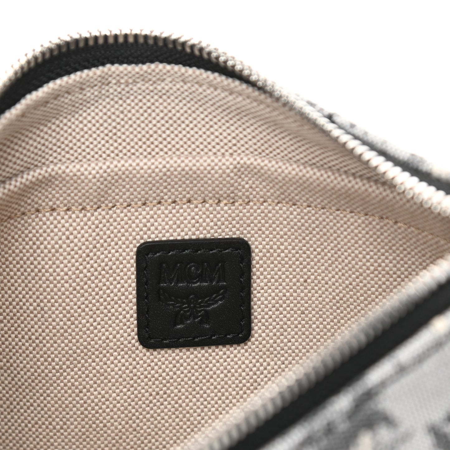 Vintage Jacquard Monogram Mini Aren Shoulder Bag Grey