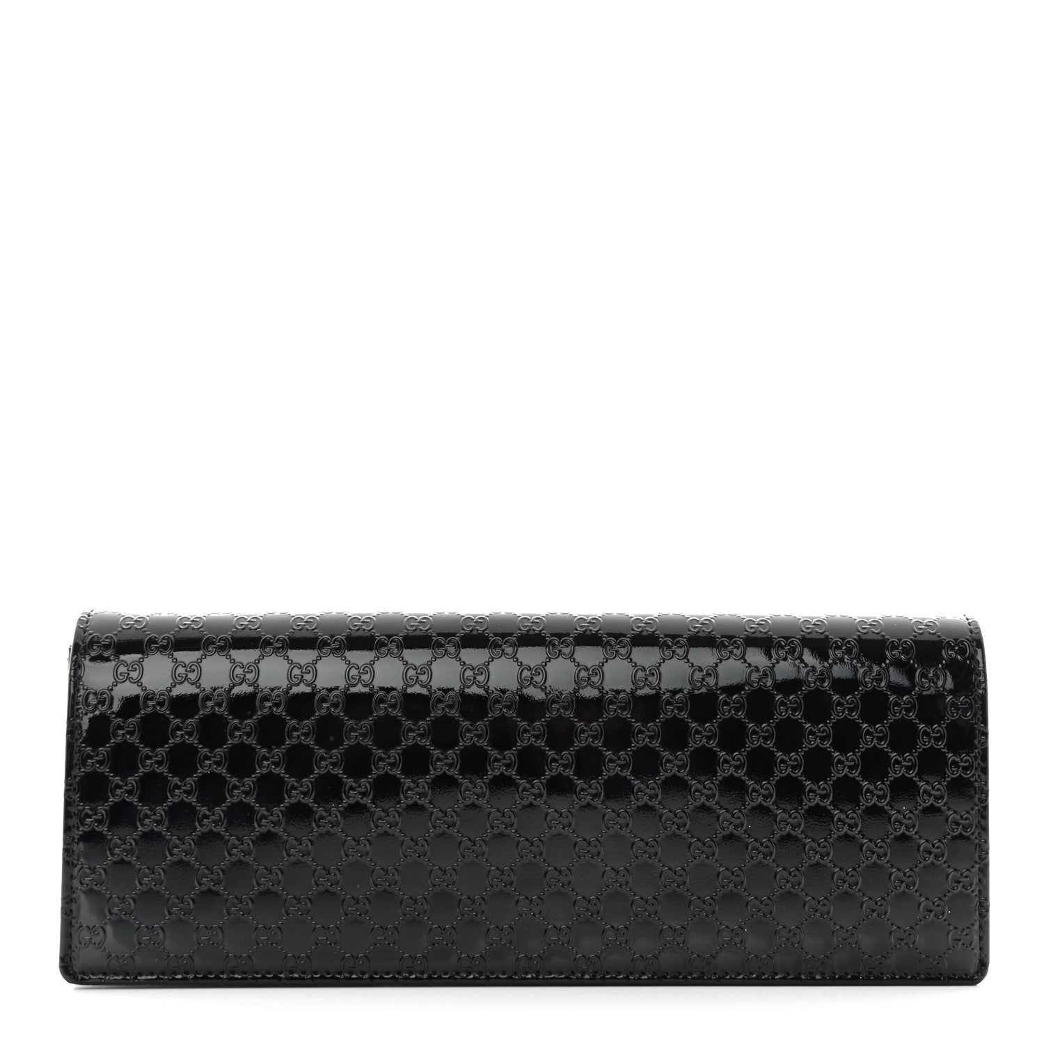 Gucci Patent Microguccissima Small Broadway Clutch Black 1 of 13
