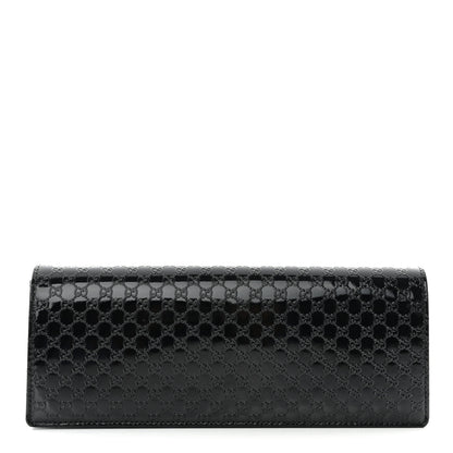 Gucci Patent Microguccissima Small Broadway Clutch Black 1 of 13
