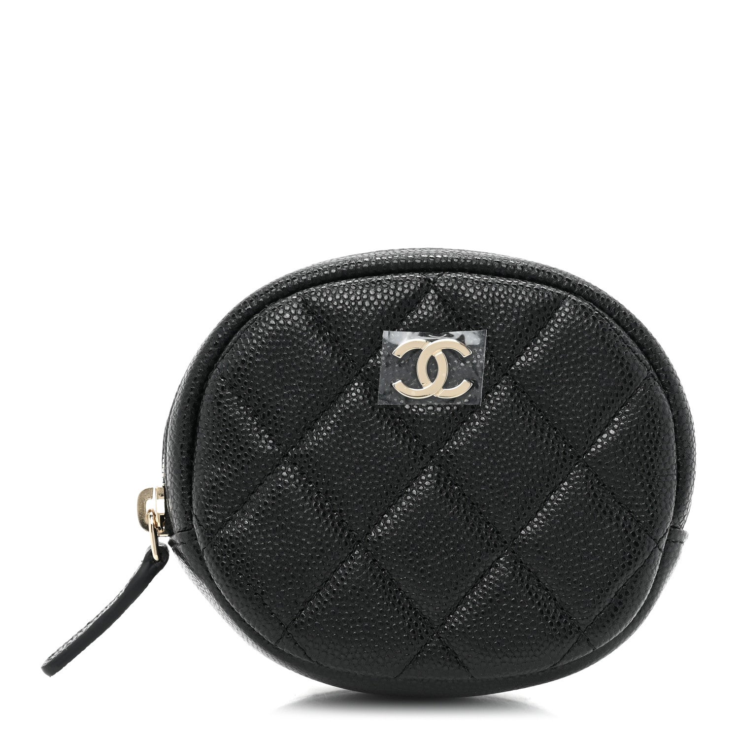 Chanel Caviar Quilted Zip Around Classic Coin Purse Black 1 of 10