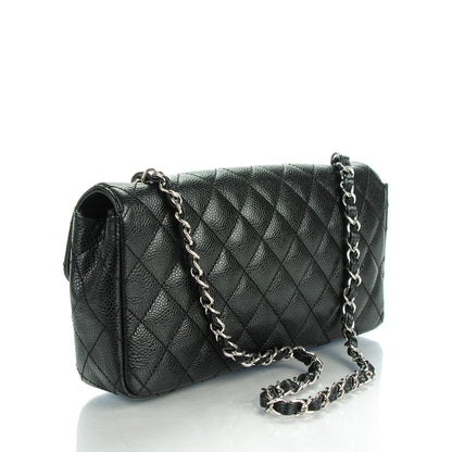 Chanel Caviar Quilted East West Flap Black 3 of 9