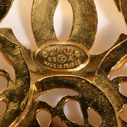 Chanel CC Brooch Gold 4 of 4