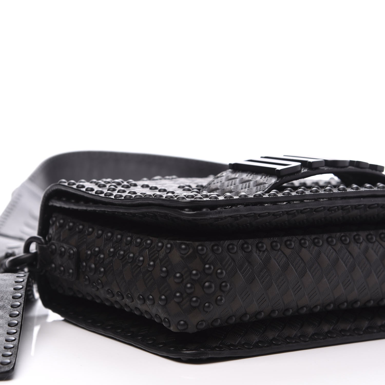Christian Dior Calfskin Studded Dio(r)evolution Flap Bag Black 7 of 9