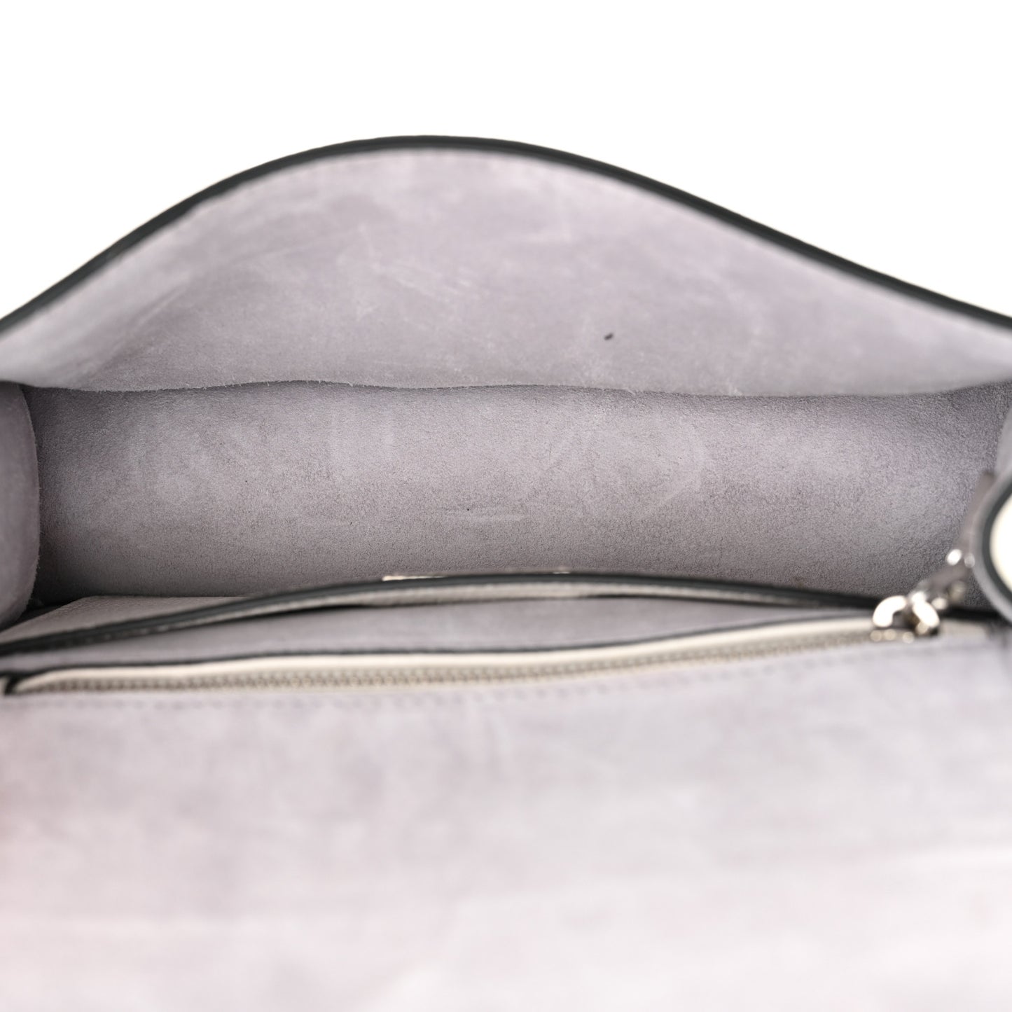 Goatskin Madras Soft Calf Crystal Embellished Shoulder Bag Bianco