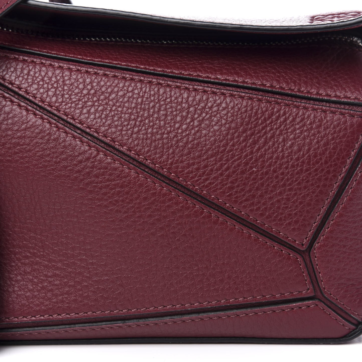 Calfskin Mini Puzzle Bag Wine