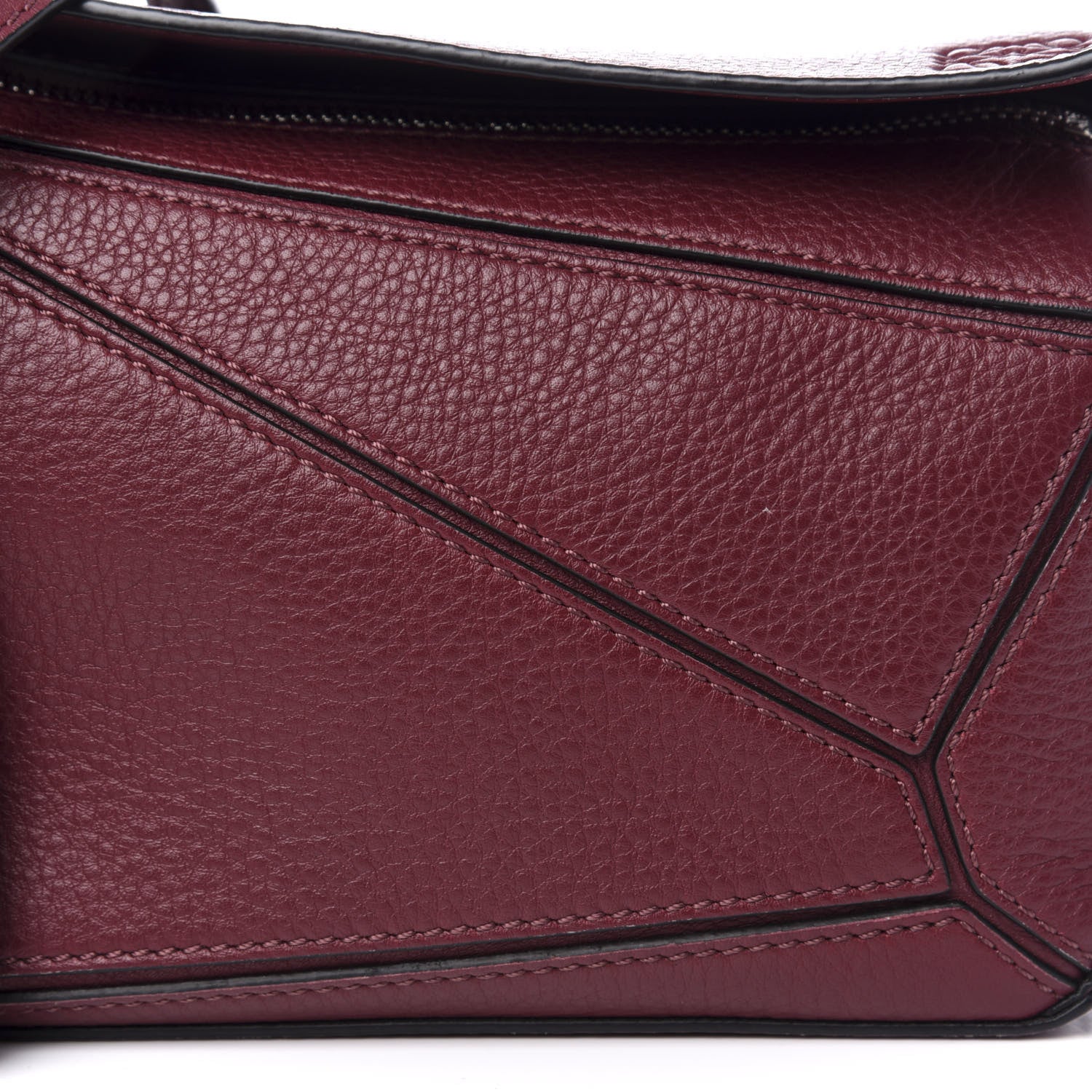 Loewe Calfskin Mini Puzzle Bag Wine 9 of 9