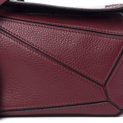 Loewe Calfskin Mini Puzzle Bag Wine 9 of 9