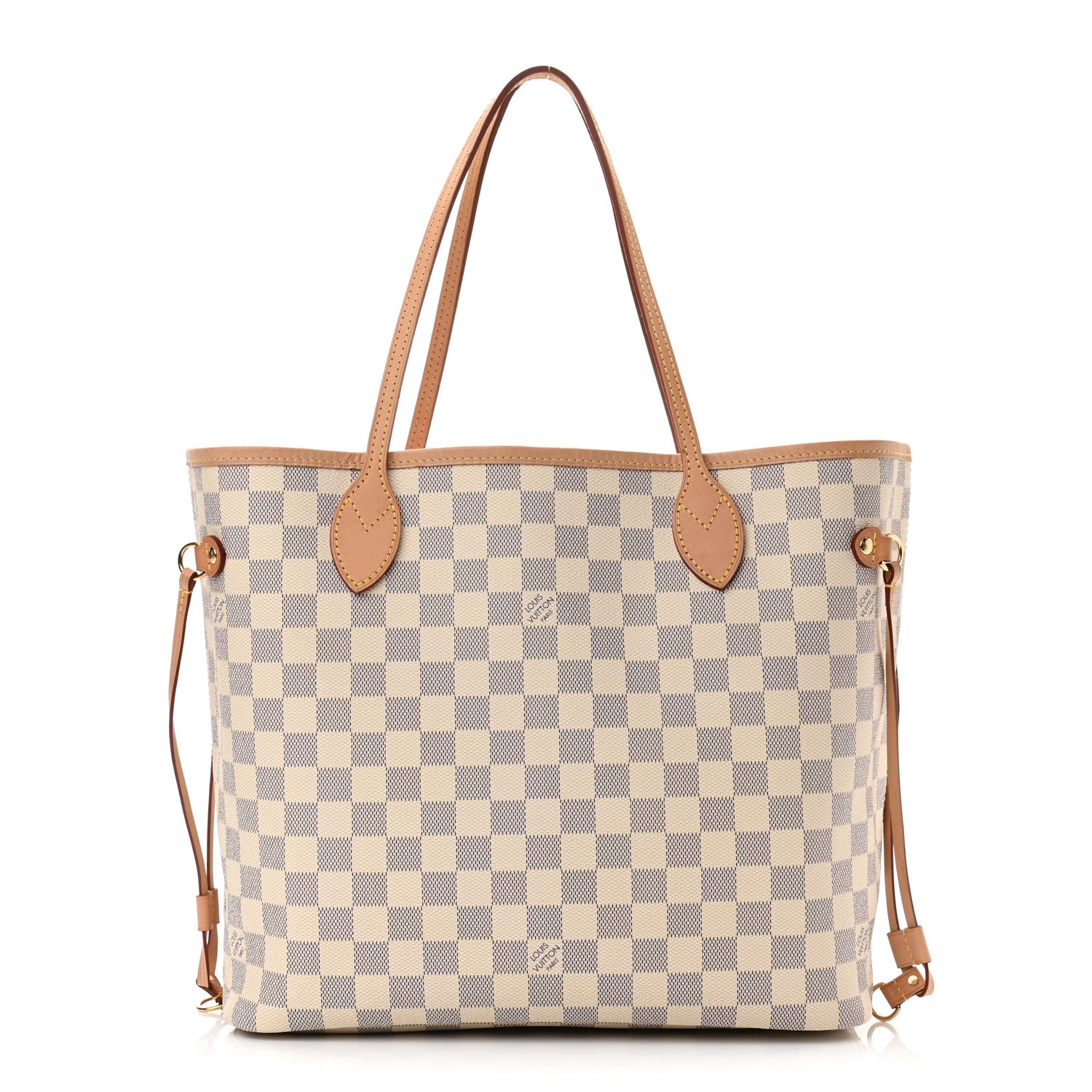 Louis Vuitton Damier Azur Neo Neverfull MM Rose Ballerine 3 of 11