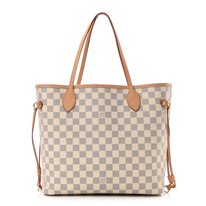 Louis Vuitton Damier Azur Neo Neverfull MM Rose Ballerine 3 of 11