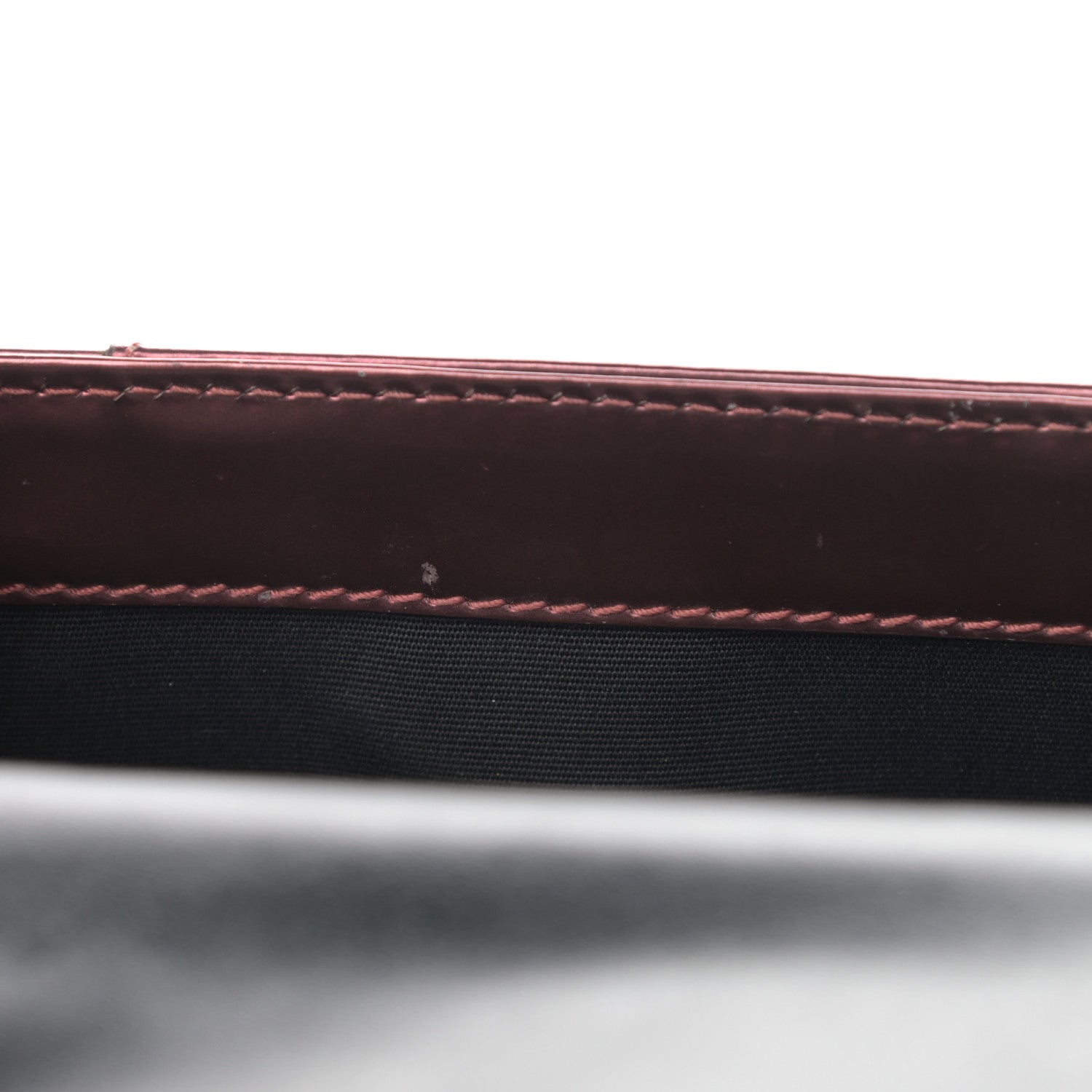 Bulgari Metallic Calfskin Small Serpenti Forever Snake Strap Crossbody Bag Dark Red 6 of 12