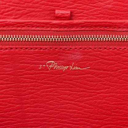 3.1 Phillip Lim Textured Calfskin Medium Pashli Satchel Red 5 of 15