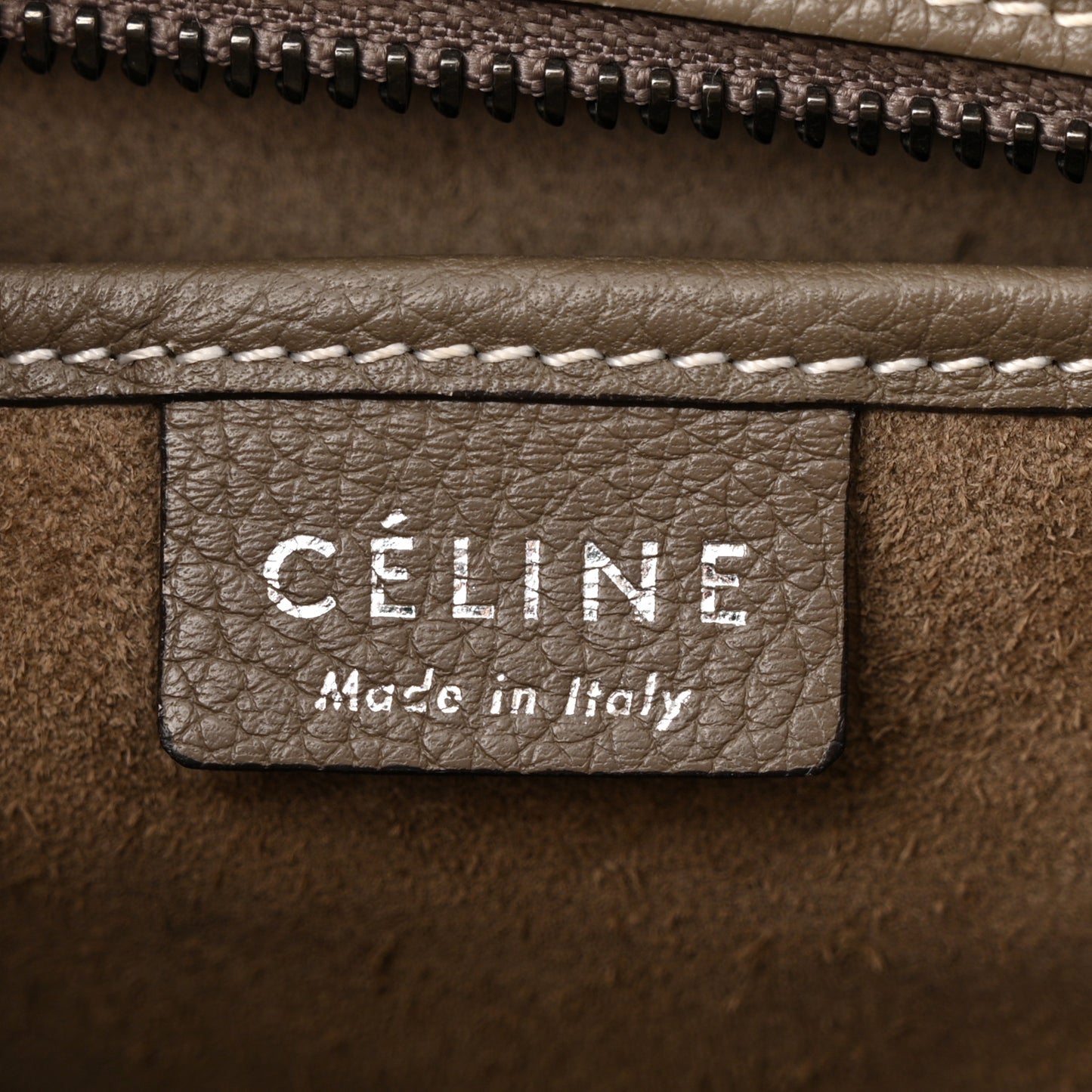 Drummed Calfskin Nano Luggage Souris