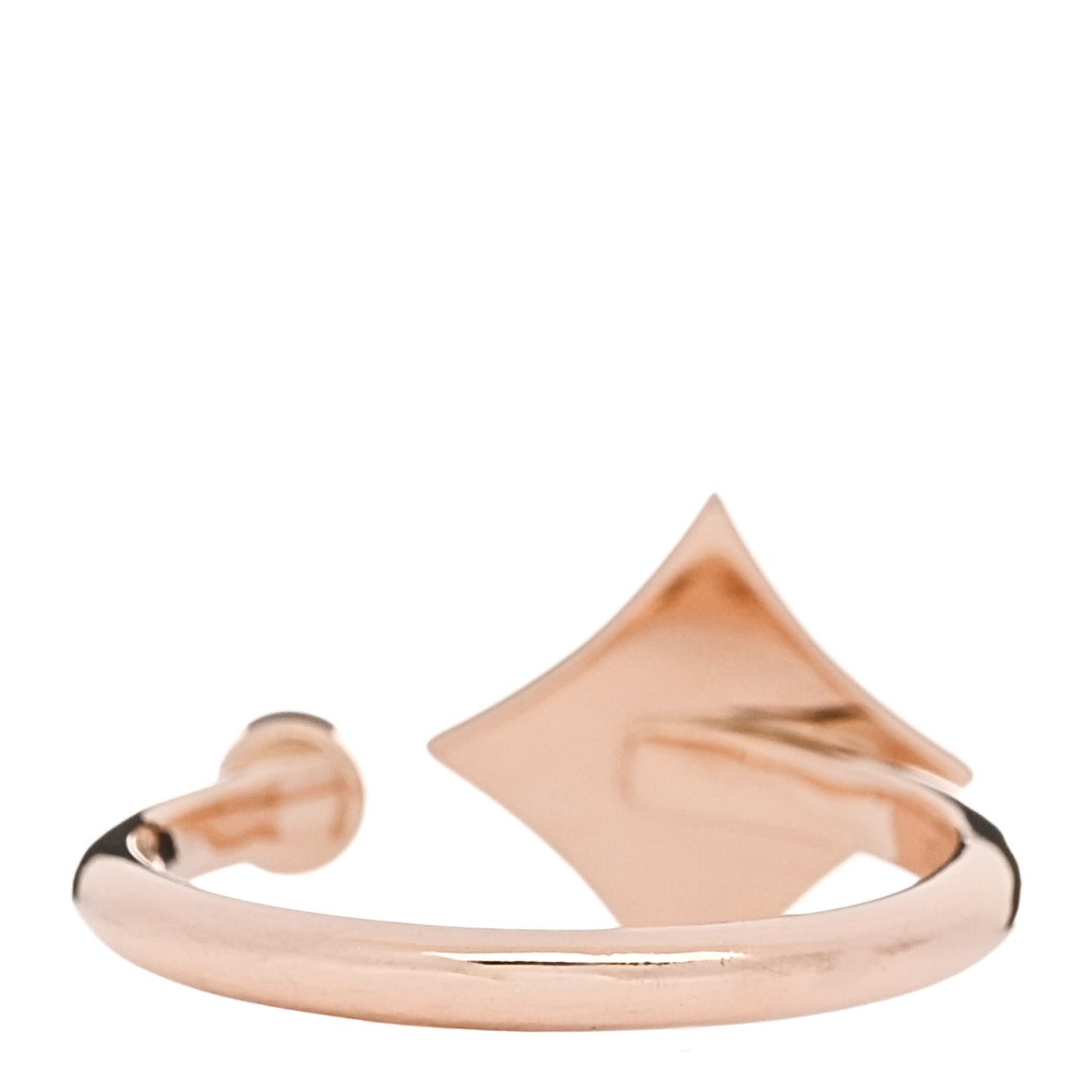 18K Pink Gold Diamond Mother of Pearl Mini Color Blossom Star Ring 50 5.25