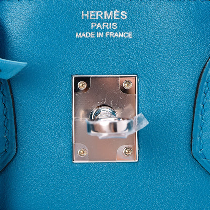 Hermes Swift Birkin 25 Bleu Zanzibar 20 of 35
