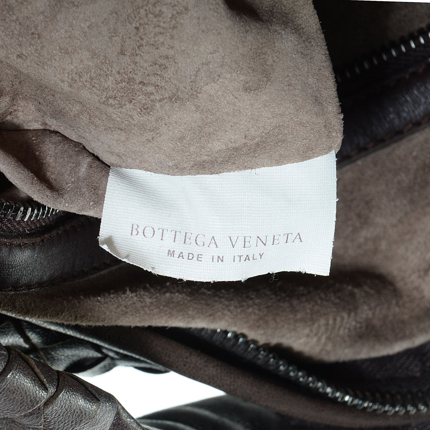 Nappa Intrecciato Large Veneta Hobo Ebano