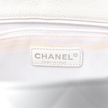 Chanel Caviar Quilted Grand Shopping Tote GST White 6 of 15