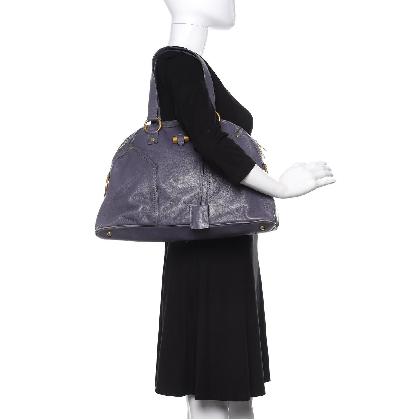 Calfskin Large Muse Gray