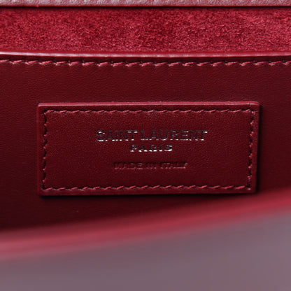 Saint Laurent Smooth Calfskin Medium Classic Monogram Kate Tassel Satchel Rouge Legion 6 of 10