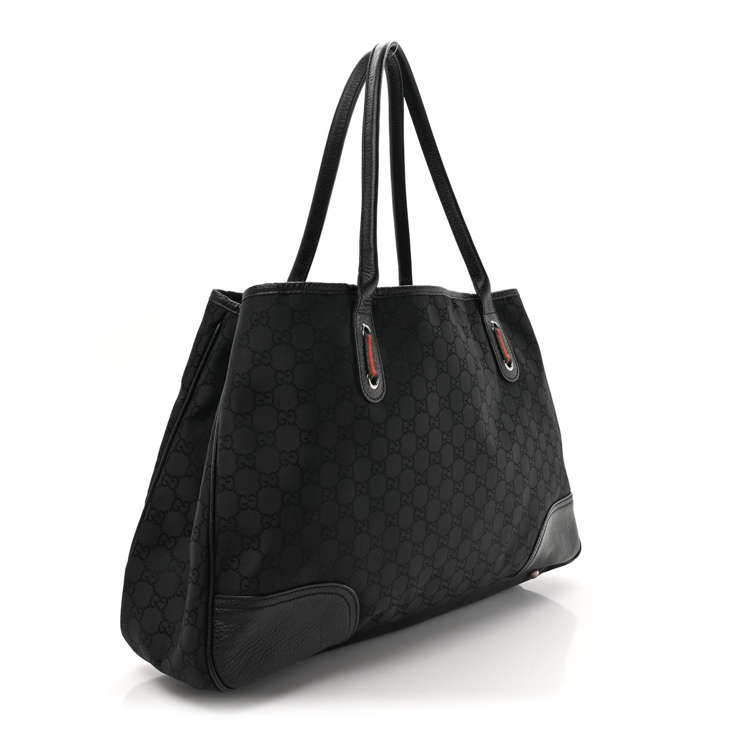 Nylon Monogram Large Princy Tote  Black