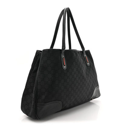 Gucci Nylon Monogram Large Princy Tote  Black 3 of 11