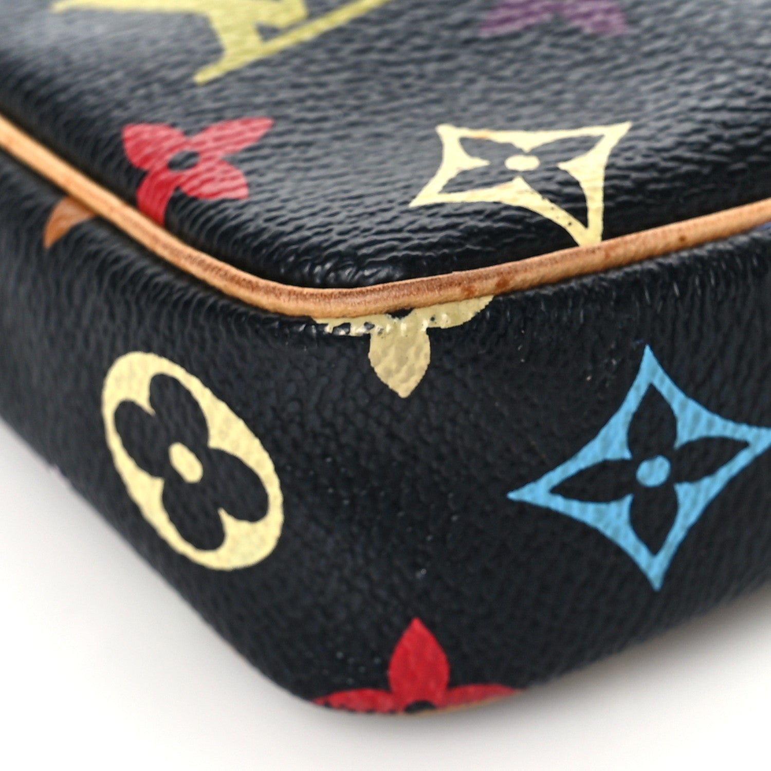 Louis Vuitton Monogram Multicolor Pochette Accessories Black 7 of 8