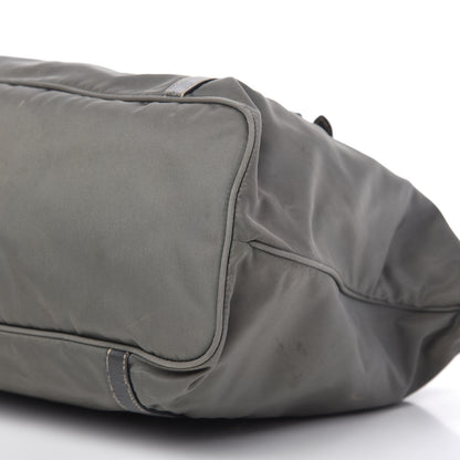 Prada Tessuto Nylon Saffiano Tote Grey 7 of 10