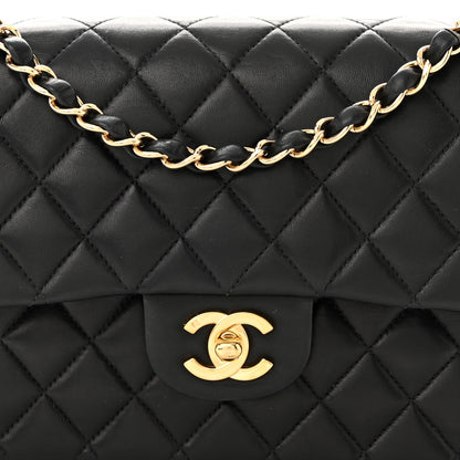 Chanel Lambskin Quilted Medium Double Flap Black 8 of 11