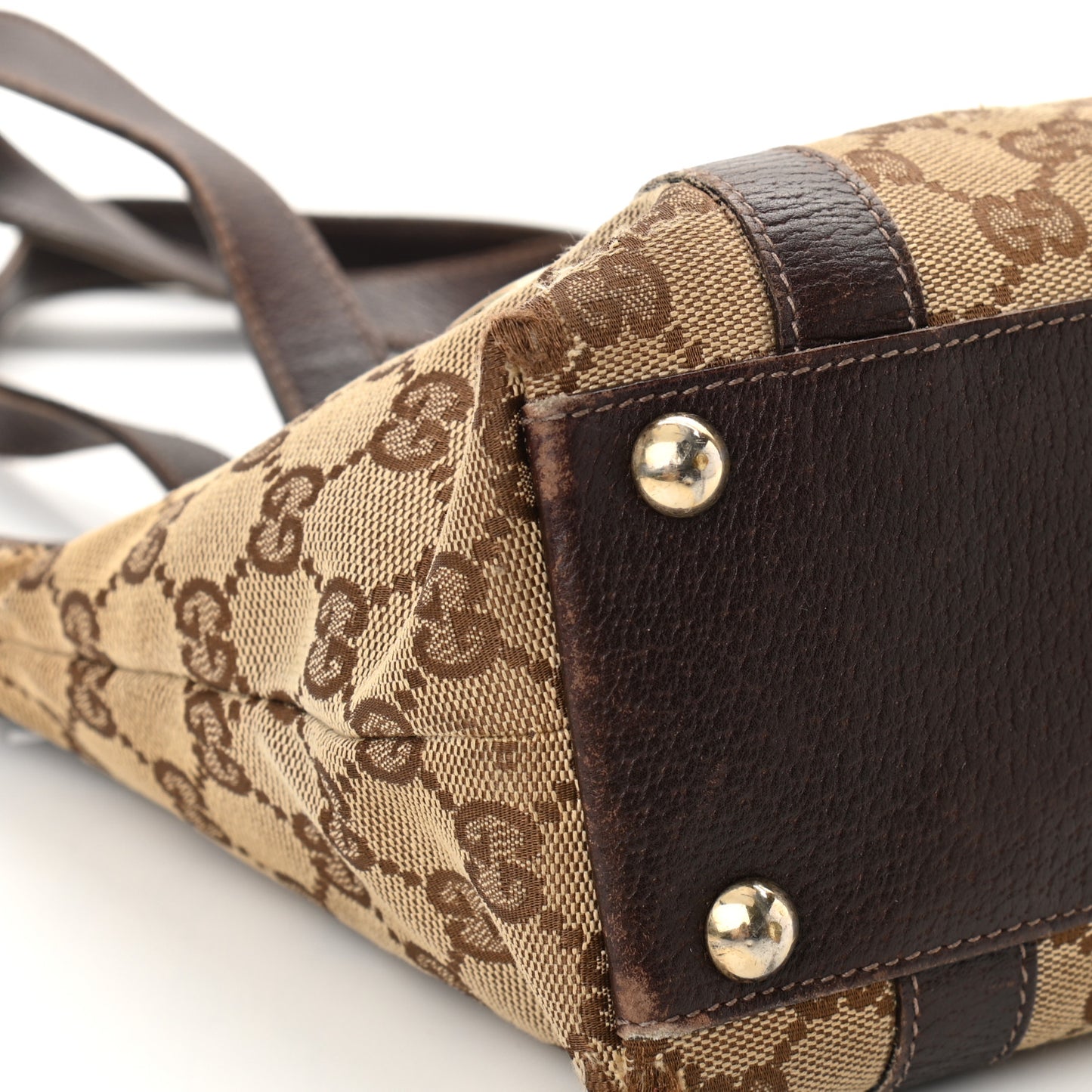 Monogram Small Abbey Tote Dark Brown