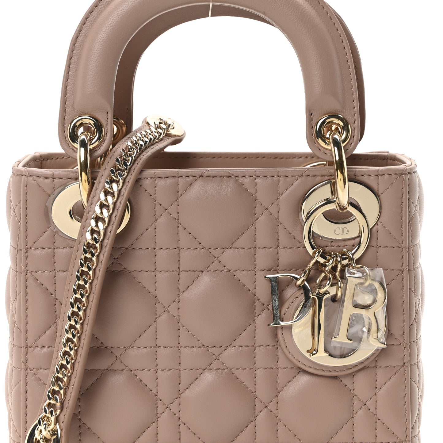 Lambskin Cannage Mini Lady Dior Fard