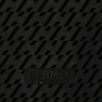 Hermes Calfskin Womens Chypre Sandals 40 Black 7 of 9