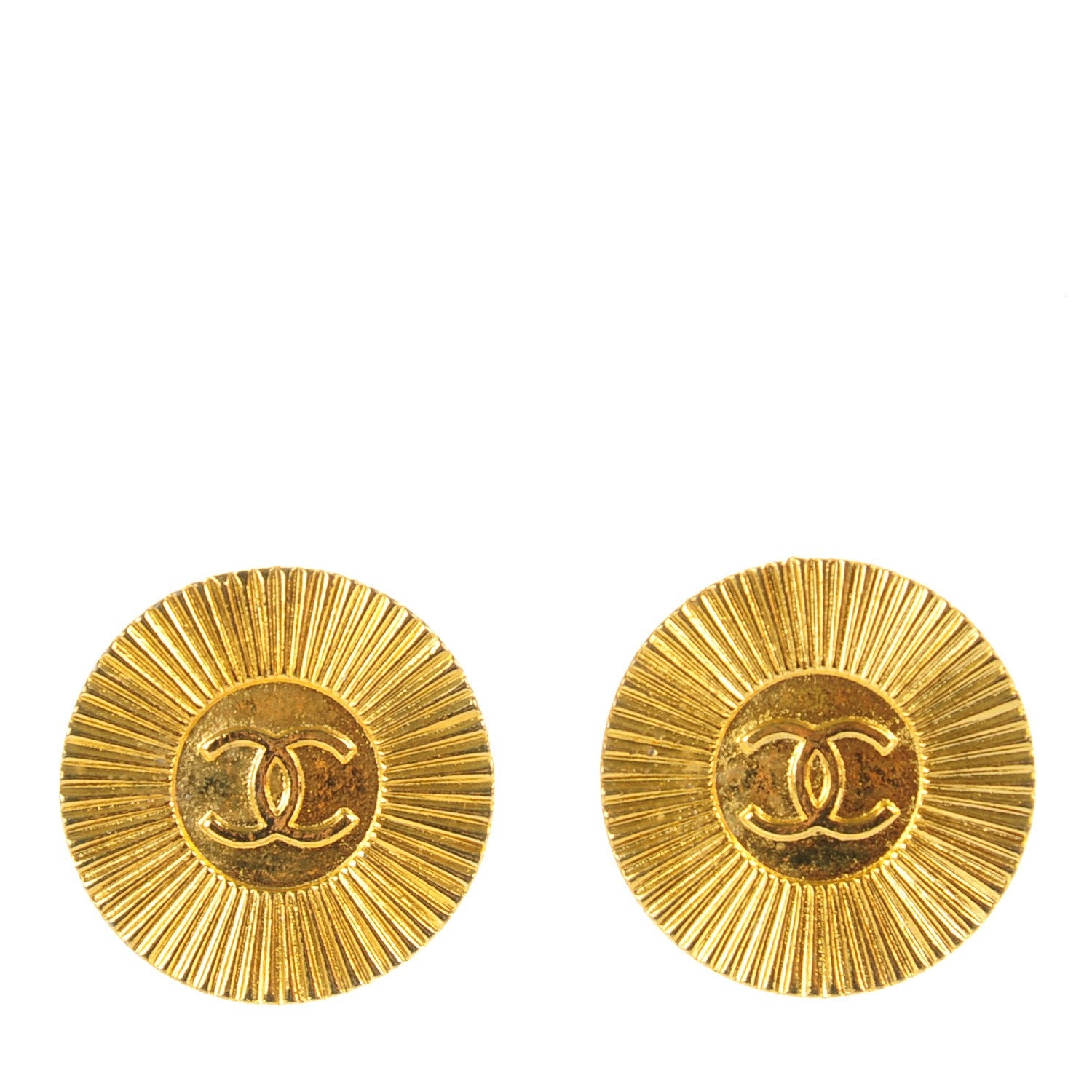 Chanel CC Cufflinks Gold 1 of 3