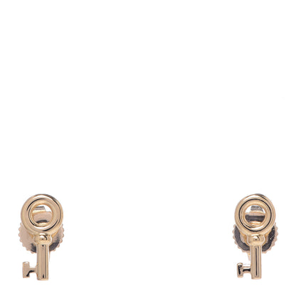 Tiffany 18K Yellow Gold Mini Key Earrings 2 of 5