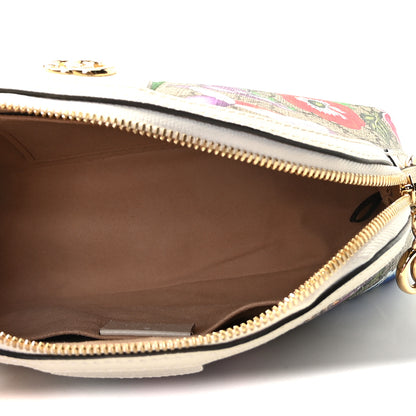 Gucci GG Supreme Monogram Flora Web GG Small Ophidia Dome Shoulder Bag White 9 of 10