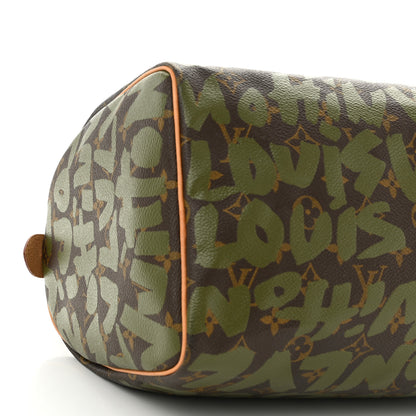 Louis Vuitton Monogram Graffiti Speedy 30 Kaki 9 of 10