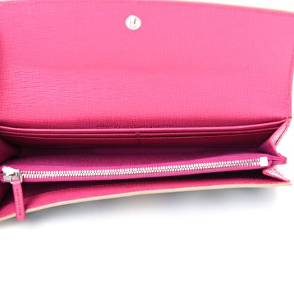 Fendi Vitello Elite Crystal Eye Monster Simply Continental Wallet Bellini Multicolor 4 of 7