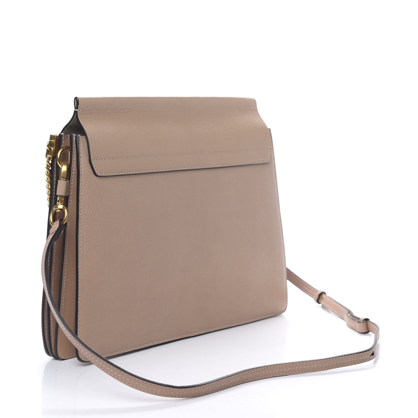 Calfskin Medium Faye Shoulder Bag Biscotti Beige