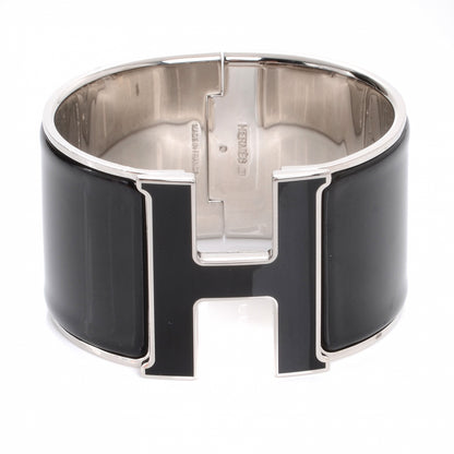 Hermes Enamel Extra Wide Clic Clac H Bracelet PM Black 1 of 8