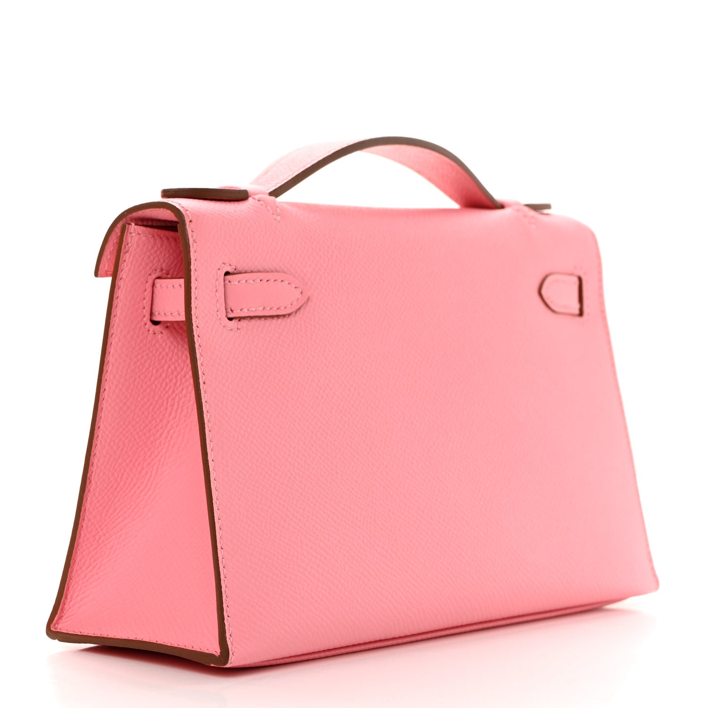Epsom Kelly Pochette Clutch Rose Confetti