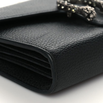 Gucci Calfskin Mini Dionysus Chain Wallet Black 8 of 11