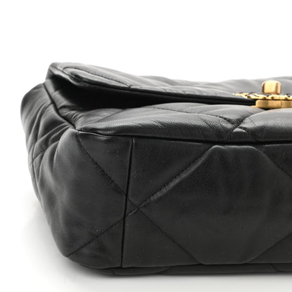 Chanel Lambskin Quilted Large Chanel 19 Flap Black 9 of 10