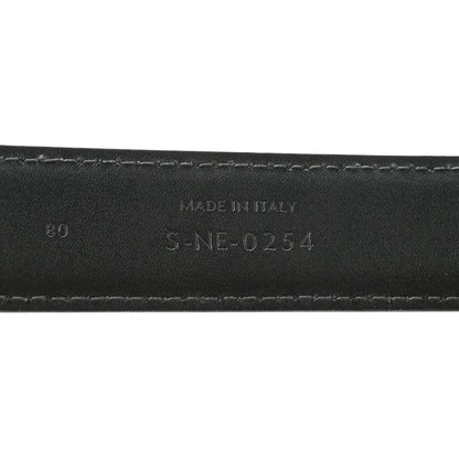 Celine Box Calfskin Medium 25mm Triomphe Belt 80 32 Black 6 of 7