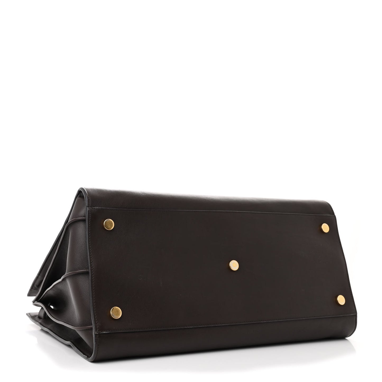 Calfskin Large Sac De Jour Carryall Dark Brown
