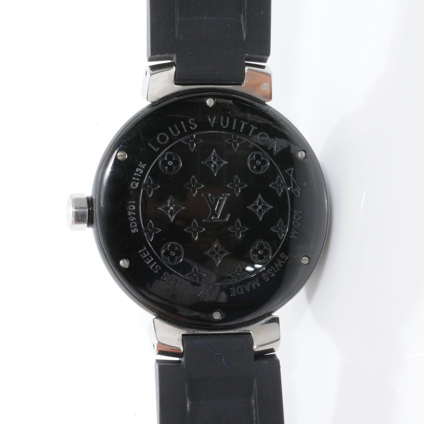 Stainless Steel Rubber 41mm Tambour GMT Automatic Watch Black