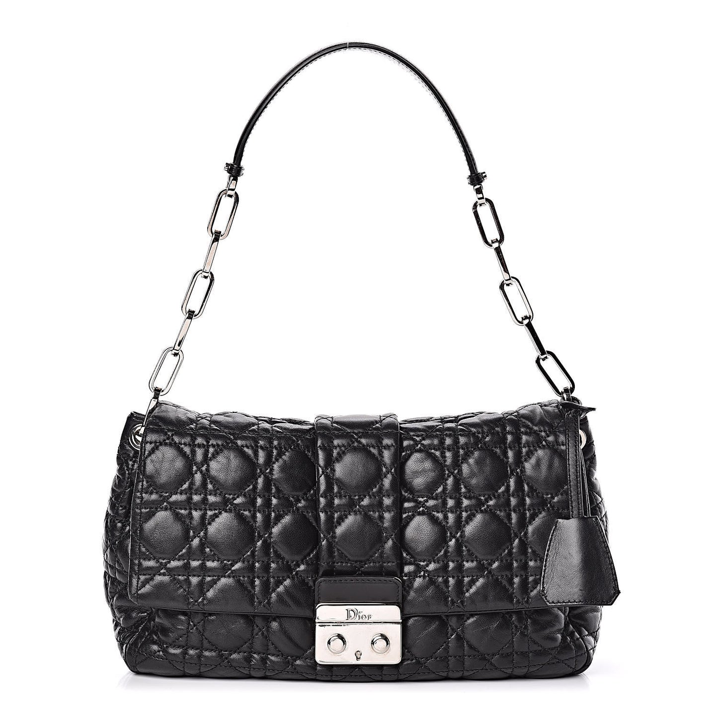 Lambskin Cannage New Lock Flap Black