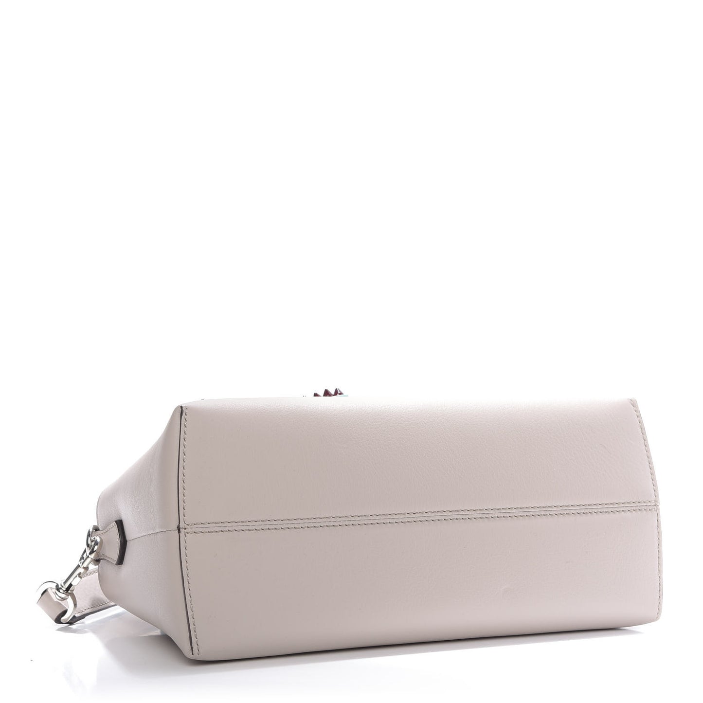 Vitello Dolce Flowerland Studded Medium By The Way Boston Bag Grigio Polvere White Ice Multicolor