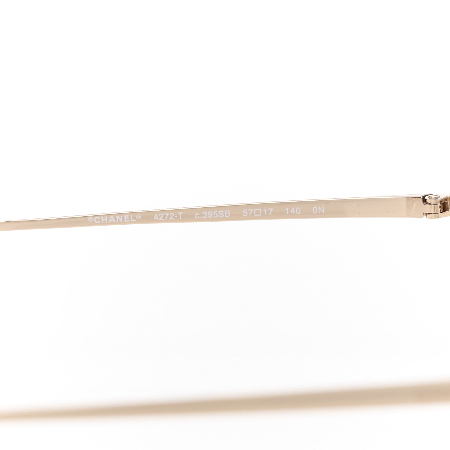 Chanel Titanium CC Pilot Aviator Sunglasses 4272-T Gold 5 of 8